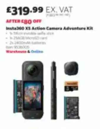 Insta360 X5 Action Camera Adventure Kit