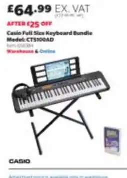 Costco Casio full size keyboard bundle offer