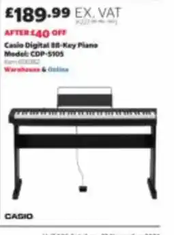 Costco Casio digital 88-key piano offer