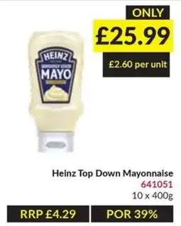 Musgrave MarketPlace Heinz top down mayonnaise offer