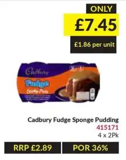 Musgrave MarketPlace Cadbury fudge sponge pudding offer