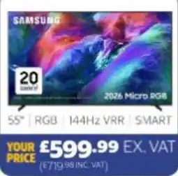 Costco Samsung 55" Smart TV offer