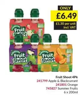 Musgrave MarketPlace Robinsons Fruit Shoot offer