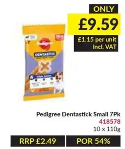 Musgrave MarketPlace Pedigree Dentastick Small offer