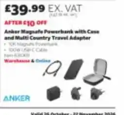 Costco Anker magsafe powerbank with case and multi country travel adapter offer