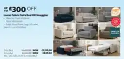 Costco Lucas Fabric Sofa Bed Or Snuggler offer