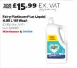 Costco Fairy platinum plus liquid wash offer