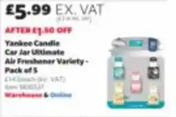 Costco Yankee Candle Car Jar Ultimate Air Freshener Variety offer