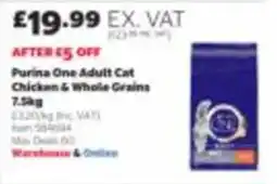 Costco Purina One adult cat chicken & whole grains offer