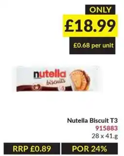 Musgrave MarketPlace Nutella biscuit t3 offer