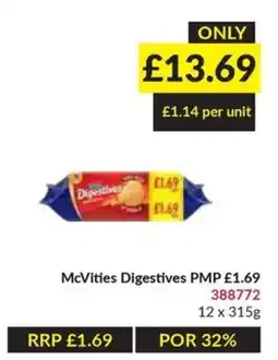 Musgrave MarketPlace McVities Digestives offer