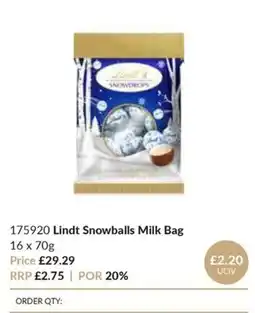Musgrave MarketPlace Lindt snowballs milk bag offer