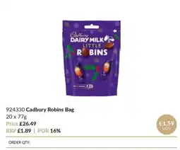 Musgrave MarketPlace Cadbury dairy milk little robins offer