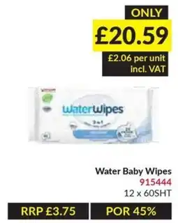 Musgrave MarketPlace Water Wipes Water Baby Wipes offer