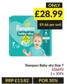 Musgrave MarketPlace Pampers baby-dry offer