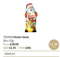 Musgrave MarketPlace Kinder santa offer