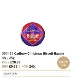 Musgrave MarketPlace Cadbury christmas biscuit bauble offer
