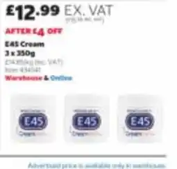 Costco E45 cream offer