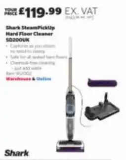 Costco Shark steam pickup hard floor cleaner offer