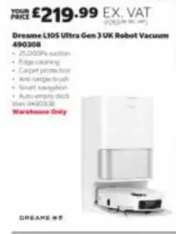 Costco Dreame l10s ultra gem 3 uk robot vacuum offer