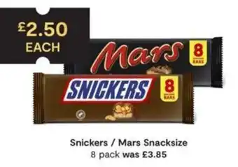 Snickers / Mars Snacksize