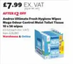 Costco Andrex ultimate fresh hygiene wipes offer