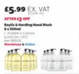 Costco Baylis & Harding Hand Wash offer
