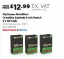 Costco Optimum Nutrition Creatine Sachets Fruit Punch offer