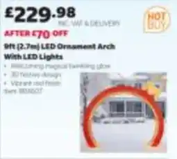Costco Led ornament arch with led lights offer
