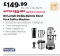 Costco De'Longhi Dedica Barista Silver Pack Coffee Machine offer