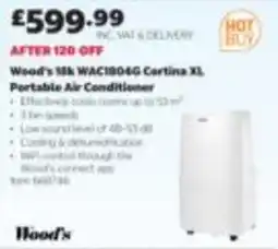 Costco Wood's 18k WAC1804G Cortina XL Portable Air Conditioner offer