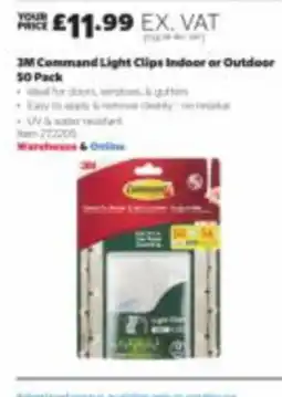 Costco 3M Command Light Clips offer