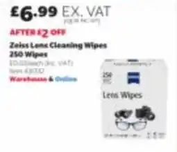 Costco Zeiss Lens Cleaning Wipes offer