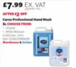 Costco Carex professional hand wash offer