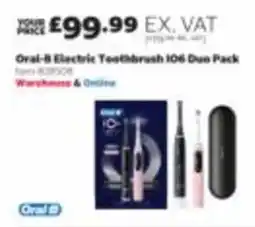 Costco Oral-B Electric Toothbrush I06 Duo Pack offer