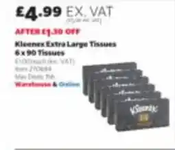 Costco Kleenex extra large tissues offer
