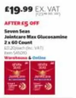 Costco Seven Seas Jointcare Max Glucosamine offer