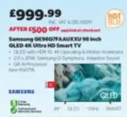 Costco Samsung QLED 4K Ultra HD Smart TV offer