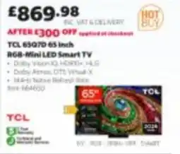Costco Tcl 65 inch rgb mini led smart tv offer