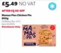 Costco Mamas pies chicken pie offer