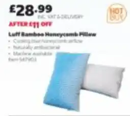 Costco Luff bamboo honeycomb pillow offer