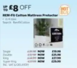 Costco Rem-fit Cotton Mattress Protector offer