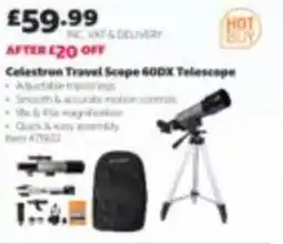 Costco Celestron Travel Scope 60DX Telescope offer