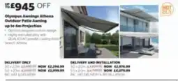 Costco Olympus Awnings Athena Outdoor Patio Awnings offer