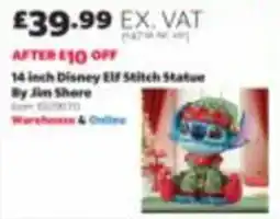 Costco Disney Elf Stitch Statue by Jim Shore offer