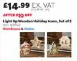 Costco Light Up Wooden Holiday Icons offer