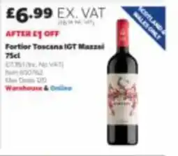Costco Fortior Toscana IGT Mazzini offer