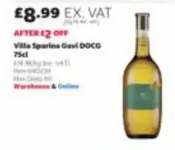 Costco Villa Sparina Gavi DOCG offer