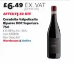 Costco Ceradello Valpolicella Ripasso DOC Superiore offer