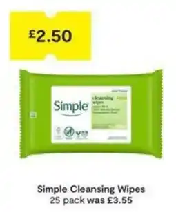 SuperValu Simple cleansing wipes offer